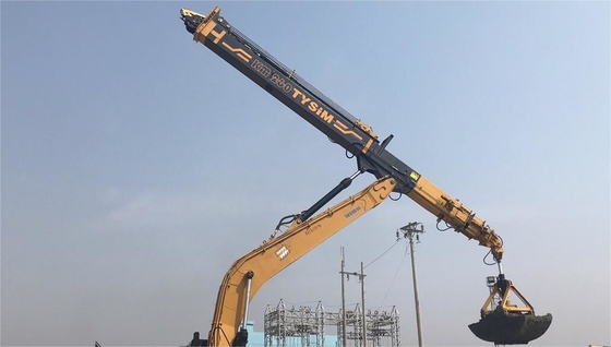 掘削機の付属品は望遠鏡腕の建設用機器の訓練用具22490mmを分ける
