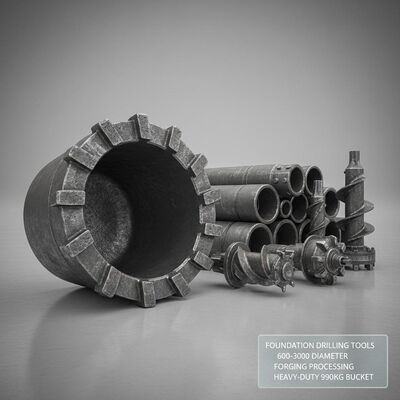 600-3000mm径、鍛造加工、ヘビーデューティ990kgバケット重量の基礎掘削ツール