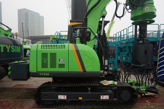 質  Piling Rig Hire 7 - 40 Rpm Borehole Drilling Machine 30 M / Min Main Winch Line Speed KR50A Rotary Piling Rig 工場
