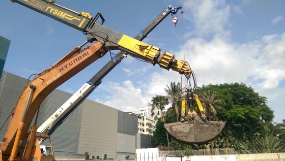 掘削機の付属品は望遠鏡腕の建設用機器の訓練用具22490mmを分ける