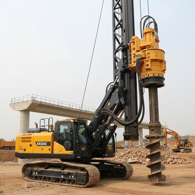KR300C 油圧ロータリー掘削リグ、掘削深さ 54m、直径 2500mm、トルク 320kN.m 大規模プロジェクト向け