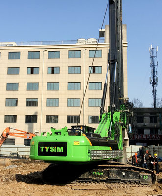 最高ケリー棒が付いている鋭い深さ80mの23rpm抗打ち工事の装備機械。あく直径2200/2500のmm