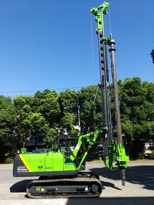 28 m の鋭い深さ 1m Dia のための回転式抗打ち工事の装備は杭打ち基礎を 24 のトンの重量退屈させました